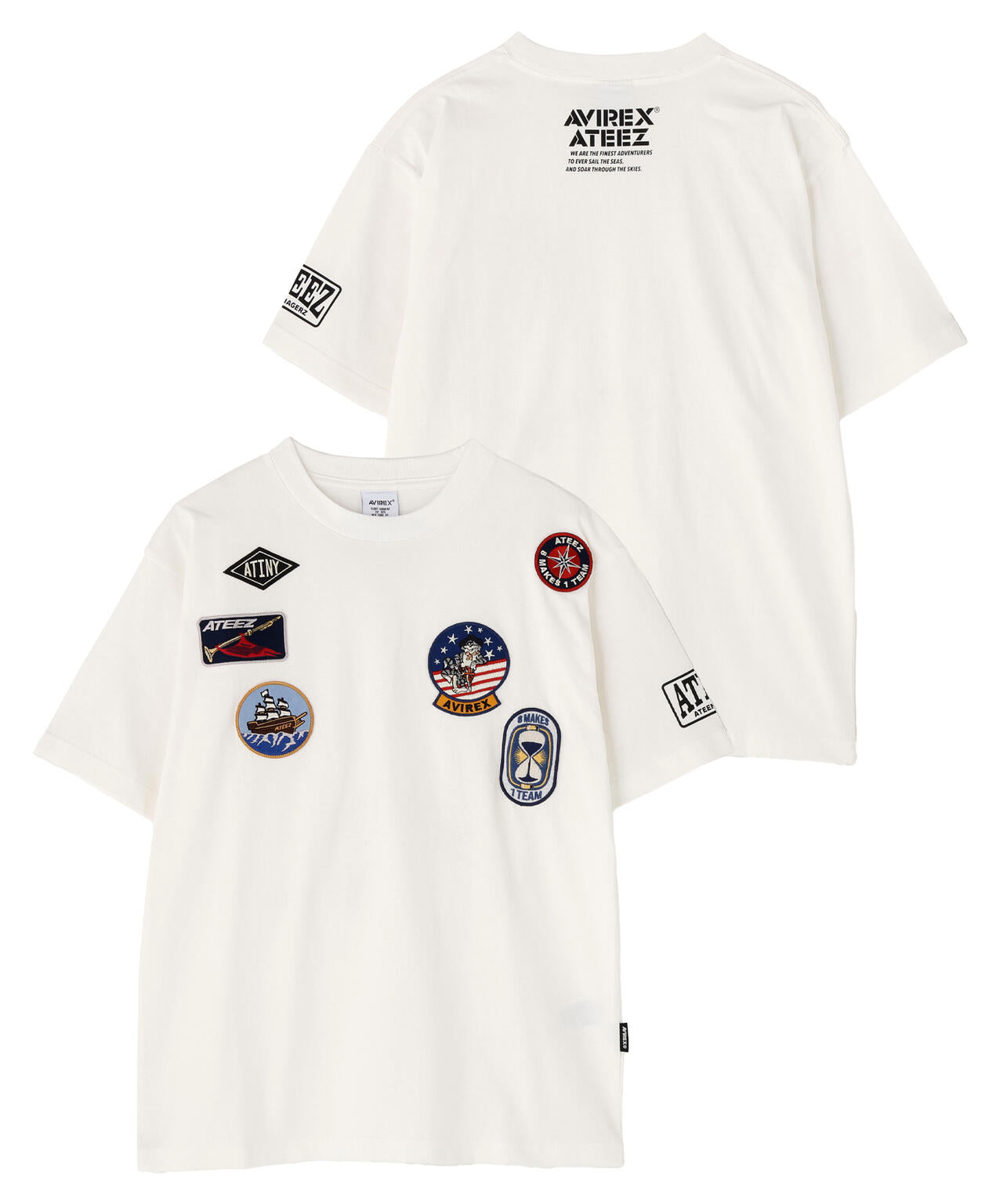 AVIREX × ATEEZ / WAPPEN T-SHIRT ”ATINY” | AVIREX（アヴィレックス