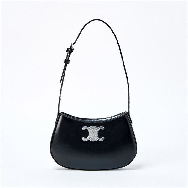 CELINE トリオンフ ティリー ミディアム ショルダーバッグ ブラック