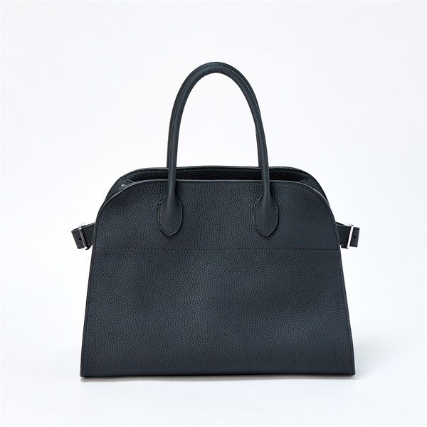 THE ROW マルゴー 12 ハンドバッグ ブラック シルバー カーフスキン