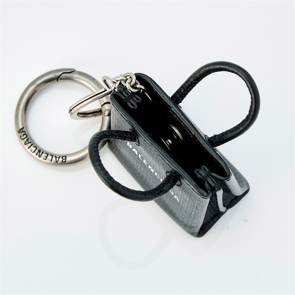 BALENCIAGA キーホルダー ブラック レザー | MixTHINKS（ミックス