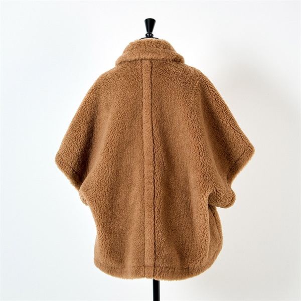 Max Mara テベ テディベアケープ コート 473607236 ブラウン キャメル