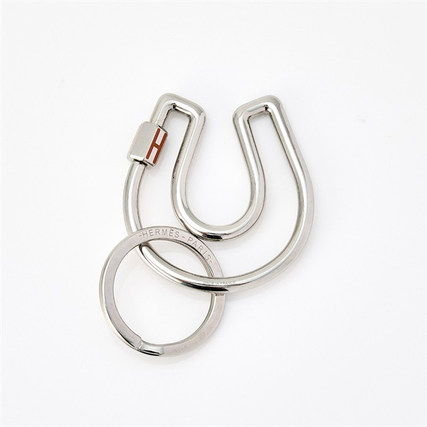 HERMES キーホルダー フェール・ア・シュヴァル H077329FJ03 シルバー