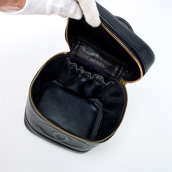 CHANEL ココマーク 1998年頃 バニティバッグ ブラック ゴールド