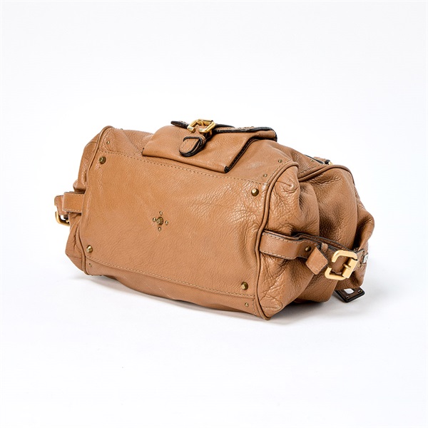 Chloe パディントン ミニ ハンドバッグ ブラウン マットゴールド