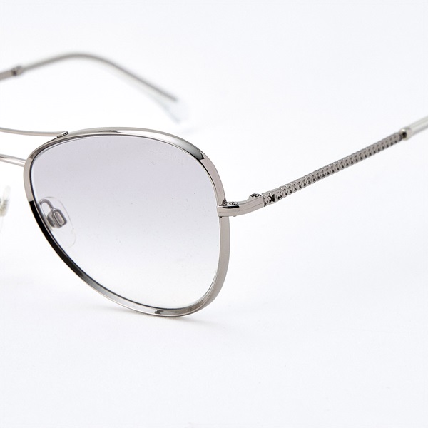 CHANEL ココマーク サングラス 56□15 135 2181-S シルバー メタル