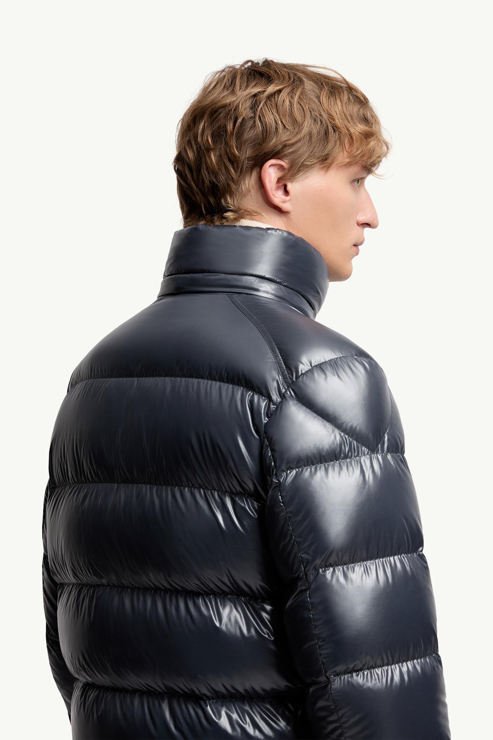 Navy Blue Moncler Maya Hooded Short Down Jacket - Short Down