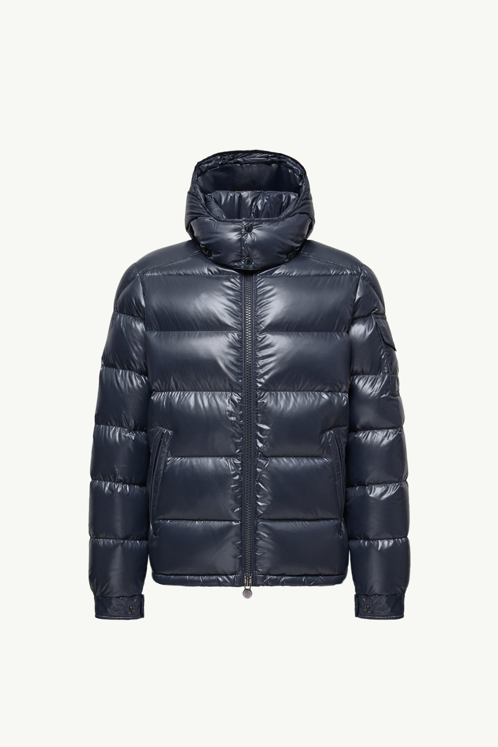 ネイビーブルー Moncler Mayaショートダウンジャケット : ショート
