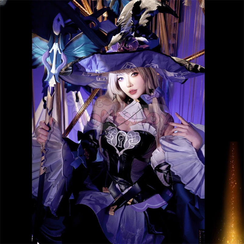 Monenjoy 崩壊スターレイル マダムヘルタ コスプレ衣装 礼服 帽子付 GS1374