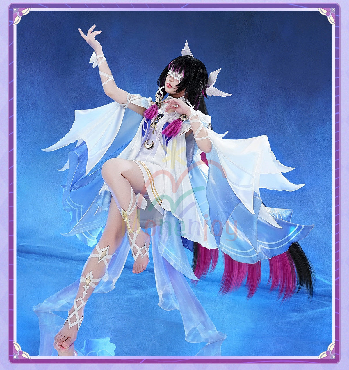 Monenjoy 原神 コロンビーナ コスチューム衣装 少女 合金製パーツ