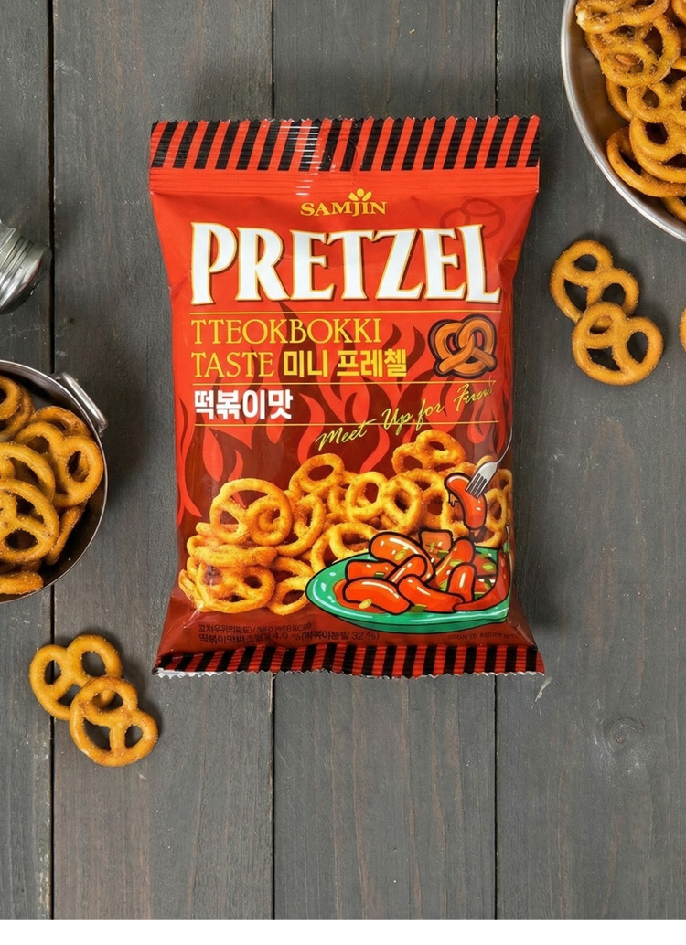 SAMJIN] プレッツェル 3種類から選べる6袋セット / 70g×6個 海鮮BBQ味