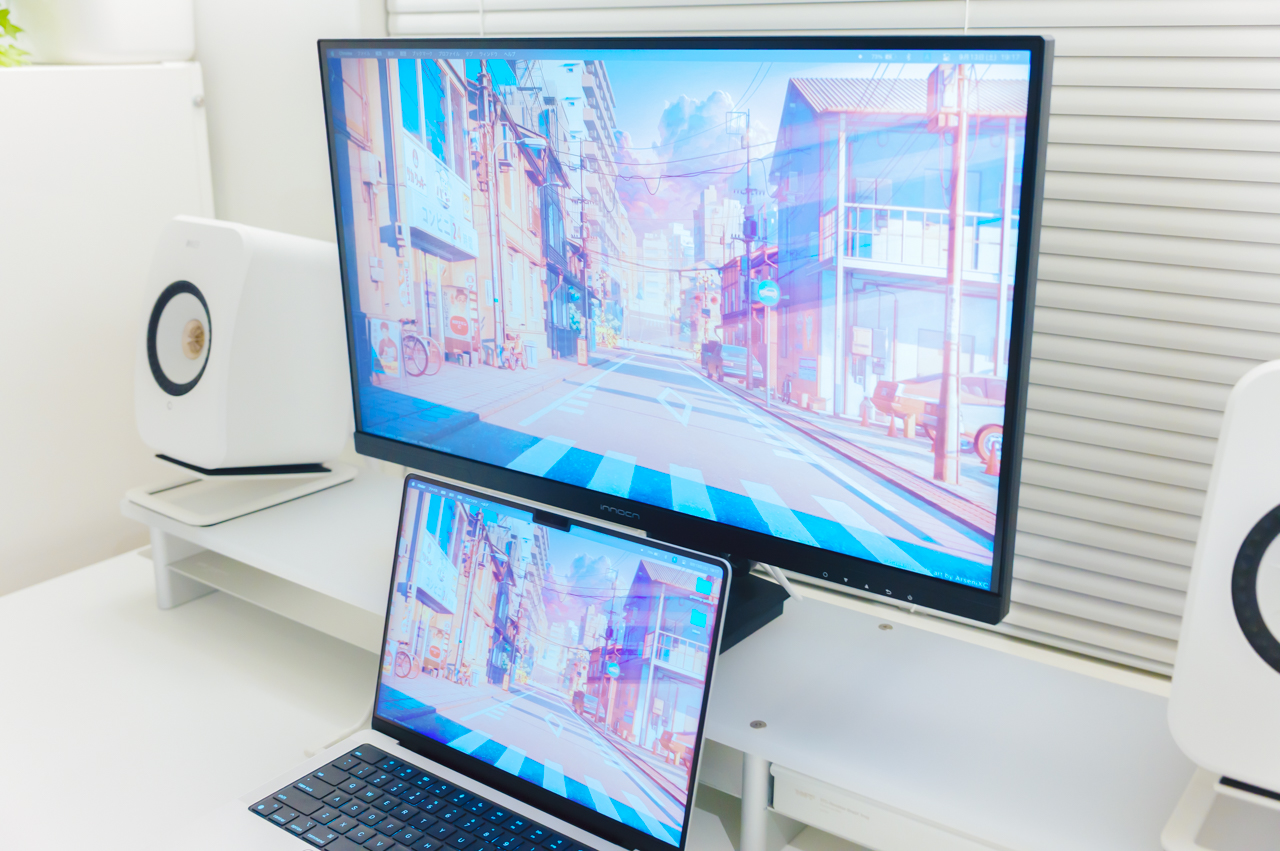 INNOCN 27D1U レビュー／簡単にMacと色を揃えられるコスパぶっ壊れ27