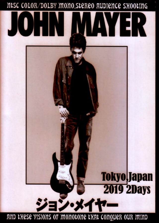 John Mayer ジョン・メイヤー/Tokyo,Japan 2019 2 Days Complete