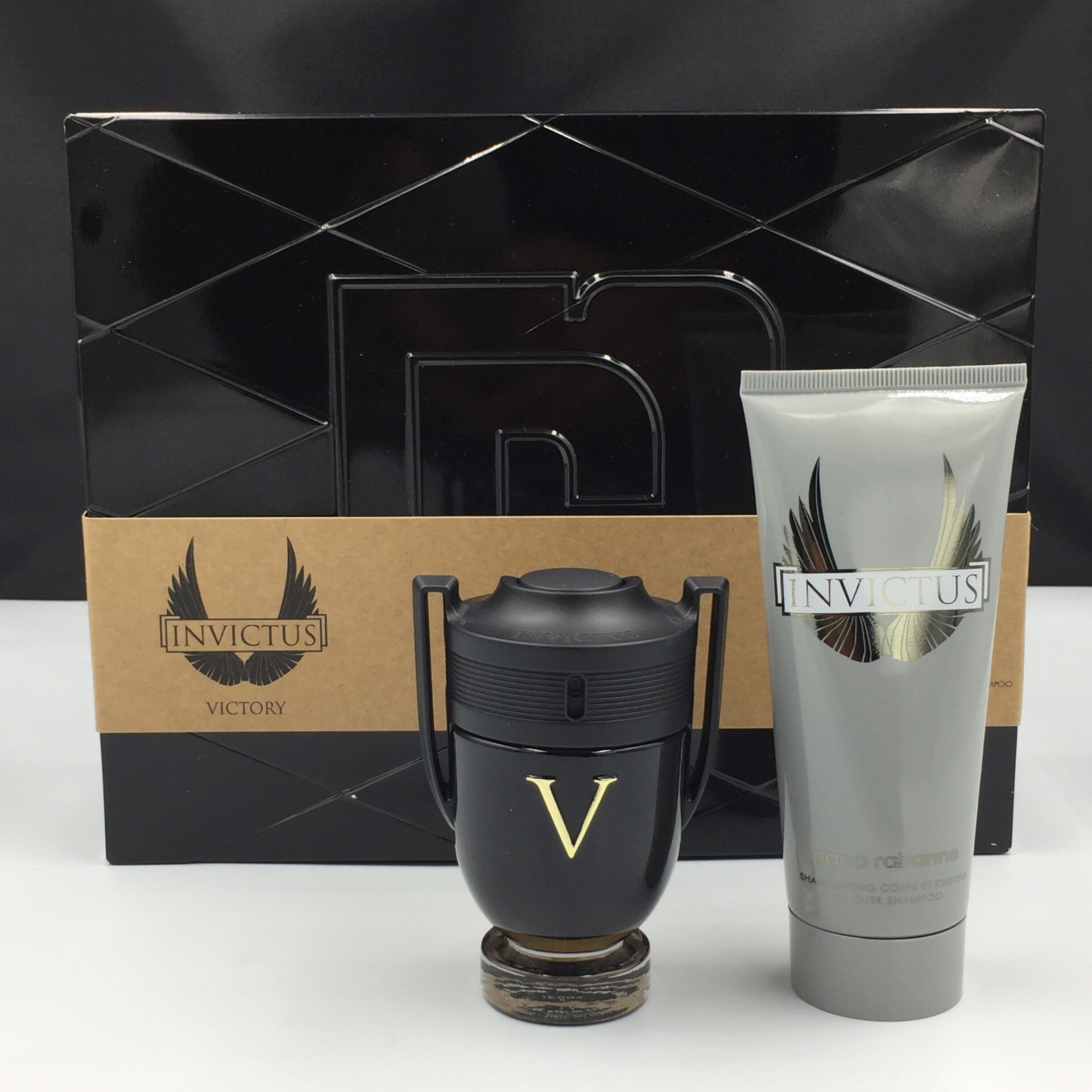 Paco Rabanne Invictus Victory Gift Set ( 50ml + Shampoo 100ml )