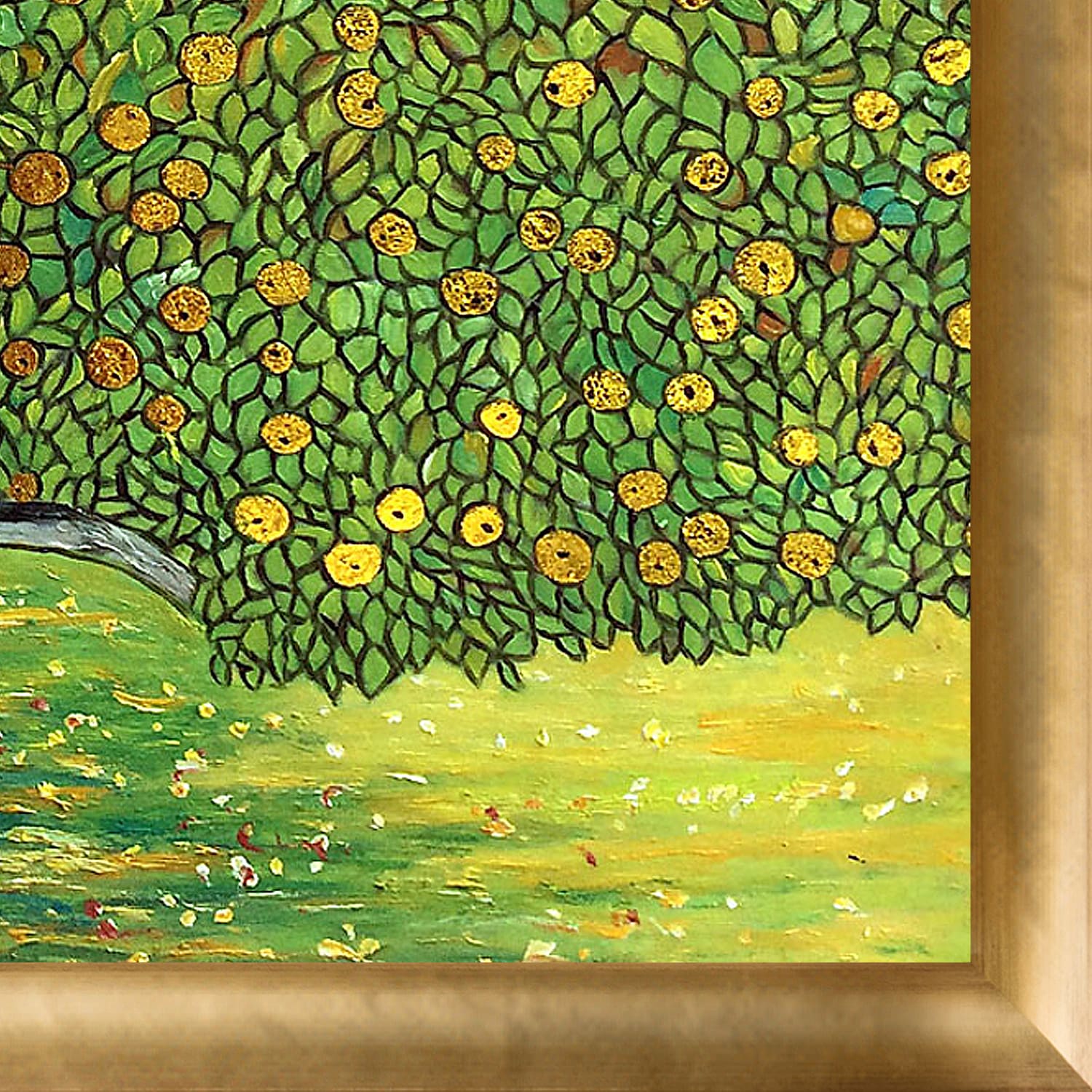La Pastiche Golden Apple Tree (Luxury Line) Gustav Klimt Gold Wood
