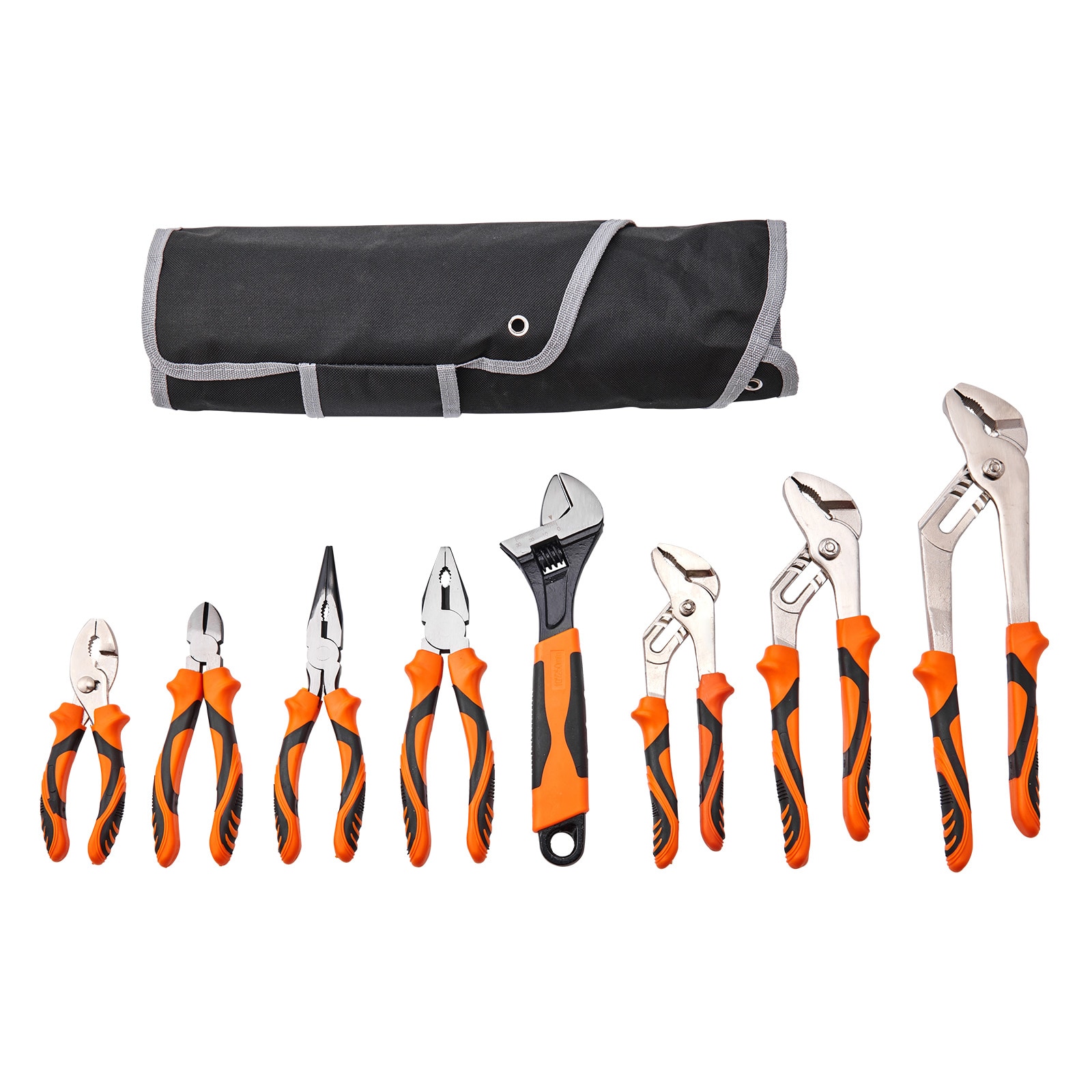 VEVOR 8 Piece Pliers Set High Carbon Steel 12in/10in/8in Groove