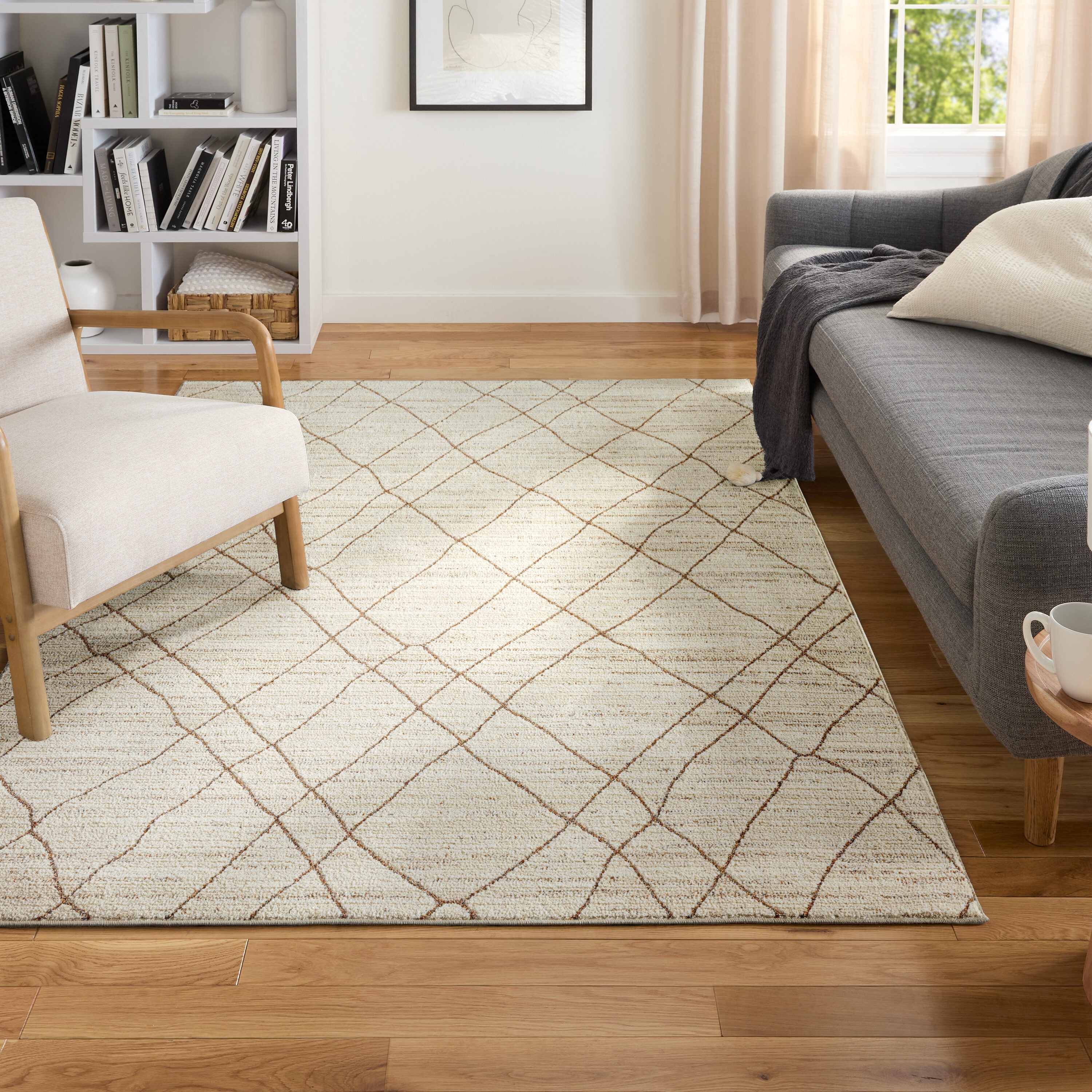 Origin 21 5 X 7 (ft) Ivory-rust Indoor Area Rug 2-885-109 at Lowes.com