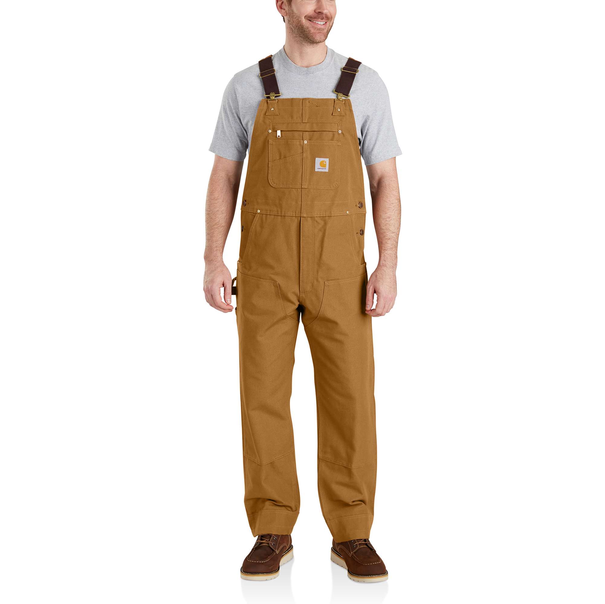 Carhartt Men's Carhartt Brown Sleeveless Canvas Overall (X-large