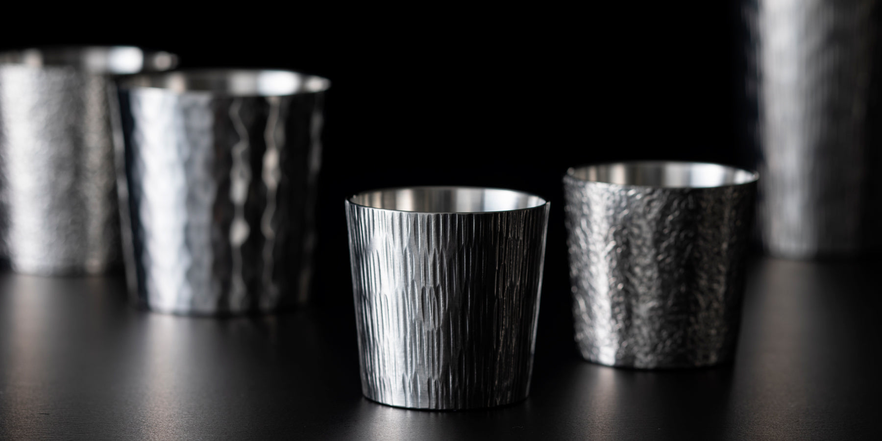 純銀鎚目盃 京都 俵屋 清課堂 タンブラー 純銀鎚目盃 京都 俵屋 清課堂