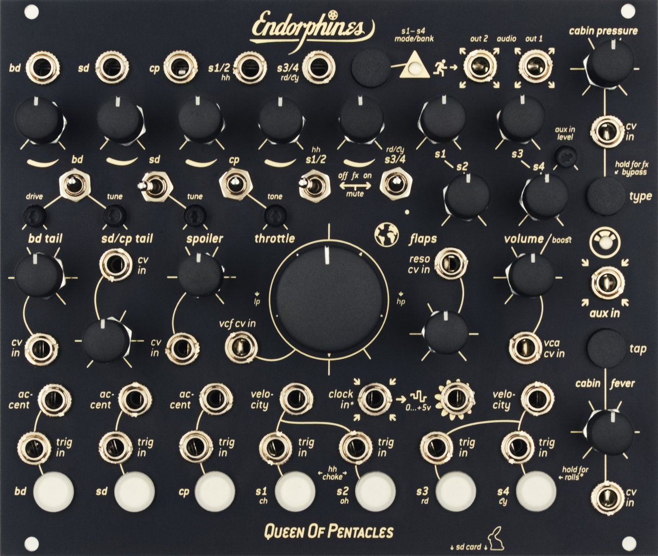 Endorphin.es Queen of Pentacles (black) - Eurorack Module on