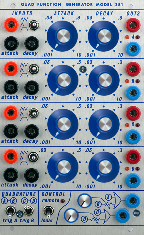 ModularSynthesis - Buchla 281 Quad Function Generator