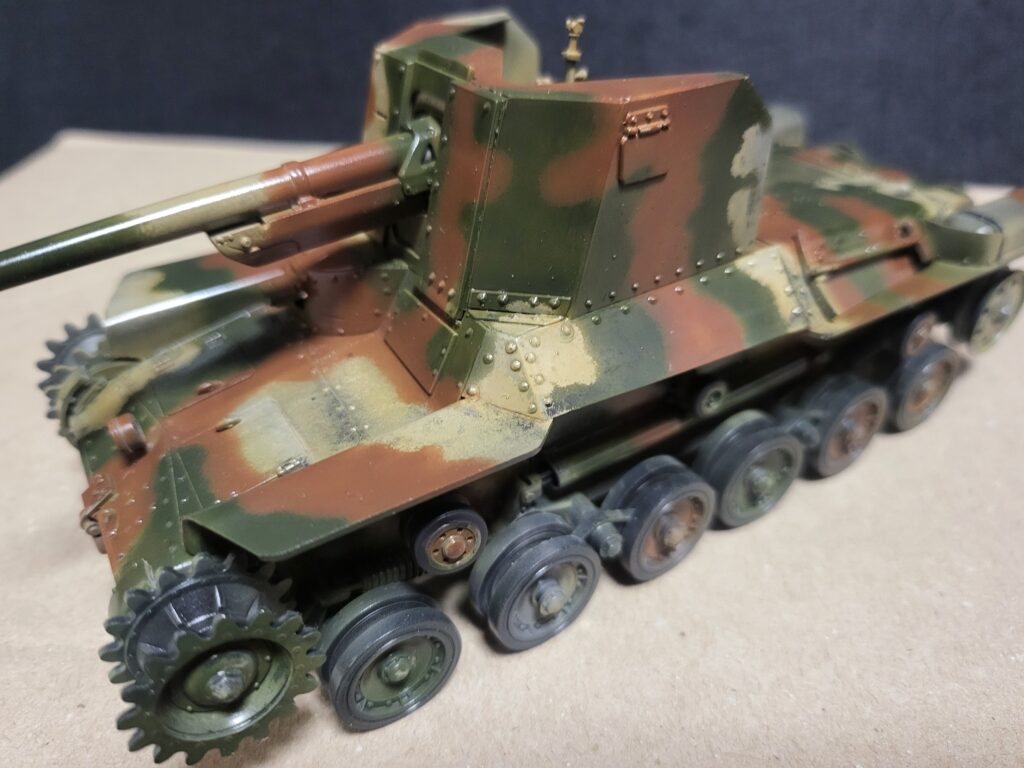タミヤ 1/35 一式砲戦車 その4 迷彩塗装編 | 気まぐれプラモ趣味ブログ