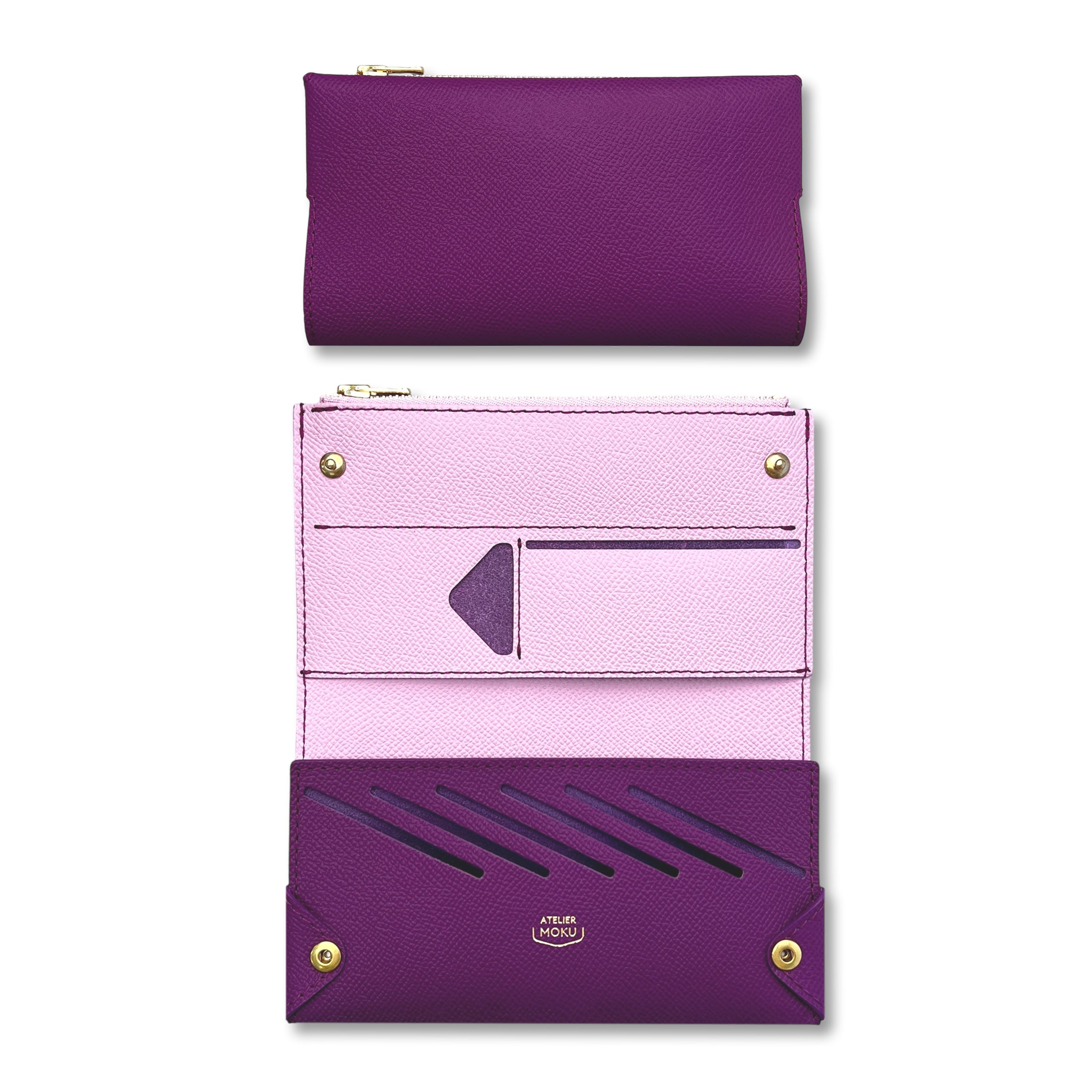 薄い財布 メンズ・レディース/小さく薄い長財布UNO ver.2 Plus VeauEpsom