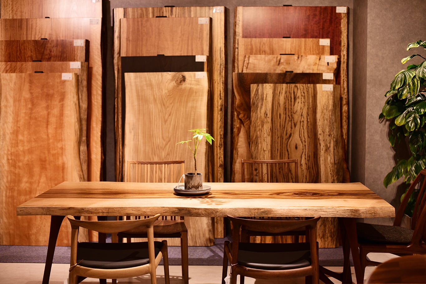 一枚板テーブル 横浜ギャラリー-ATELIER MOKUBA