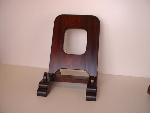 皿立て レア未使用北海道民芸家具 皿立て 額立て 大サイズ 木製 プレート