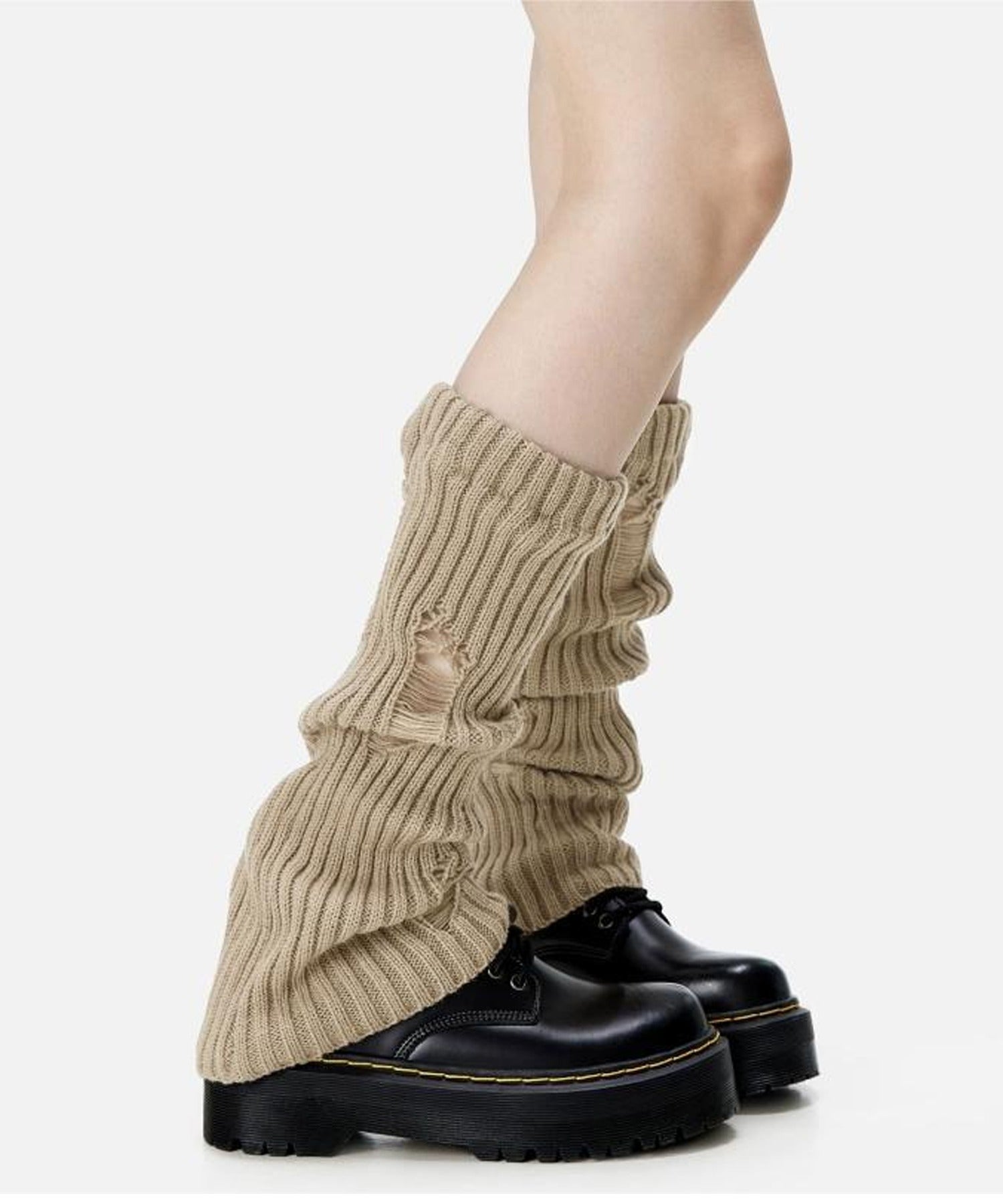 HOOK】for girls ダメージ加工ルーズソックス レッグウォーマー