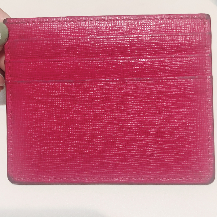 FURLA(フルラ) ピンクカードケース 名刺入れ - More want vintage