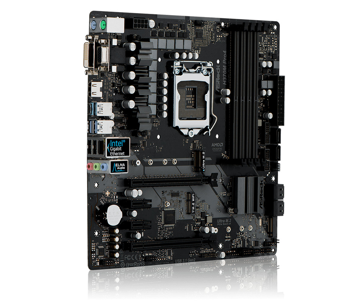 Asrock H370M Pro4 - Motherboard Specifications On MotherboardDB