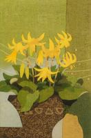 本荘正彦が木版画で制作した花や鳥の絵を通販で販売