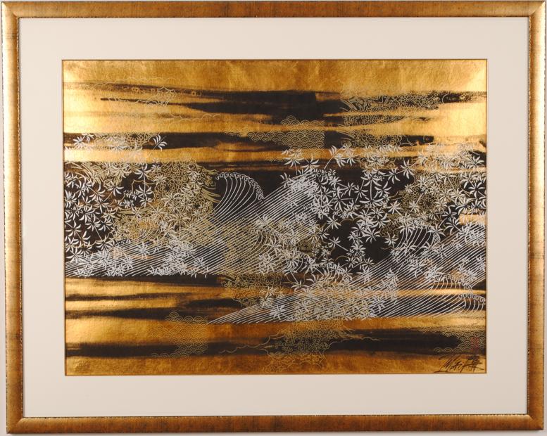 現代アートの絵画をシルクスクリーンの版画で制作した今井俊満の現代