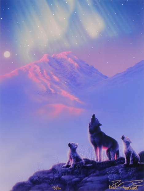 インテリアの絵画をシバクロームの版画で制作したカーク・レーナートの