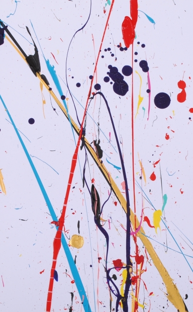 現代アートの絵画をアクリル画で描いた今井アレクサンドルの現代アート