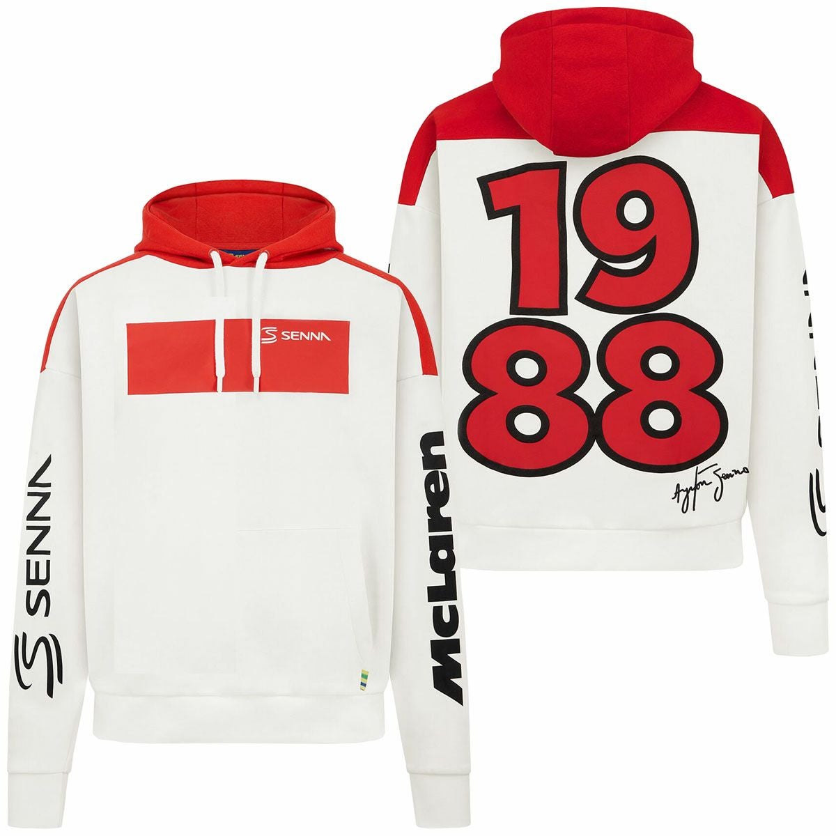 アイルトン・セナ x マクラーレン F1 チーム ブラジルGP フーディー