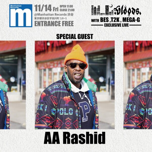 11/14(金) 『ILLVloods EXCLUSIVE LIVE with BES , T2K , MEGA-G at