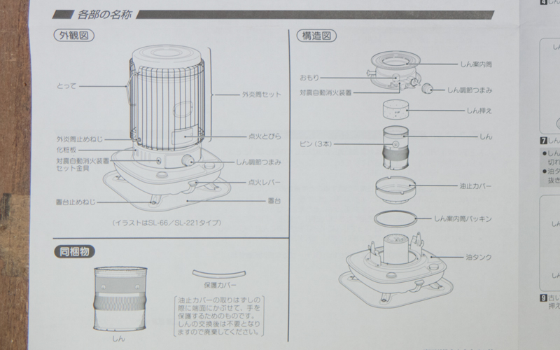 石油ストーブ コロナSL-221を入手！ 分解清掃と芯交換をやりました