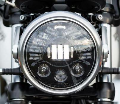 WMW) 7インチ プロジェクターLEDヘッドライト ブラック MS-880N-B