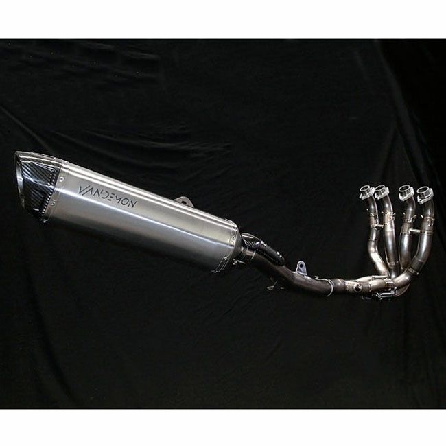 ZZR1400/ZX14R 12- チタン フルエキゾーストマフラー カーボンエンド