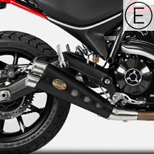 DUCATI スクランブラー800 2023- スリップオンマフラー カーボン E