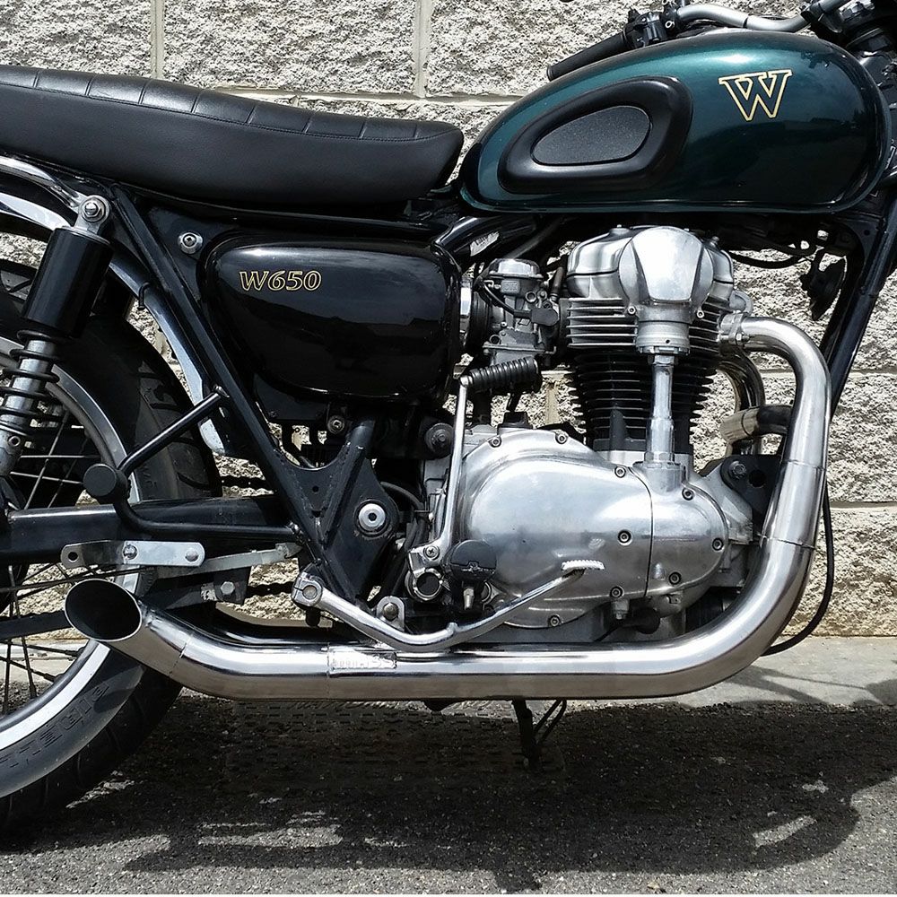 W650 ステンレス2in2 Hot Rod フルエキゾーストマフラー MASS Exhaust