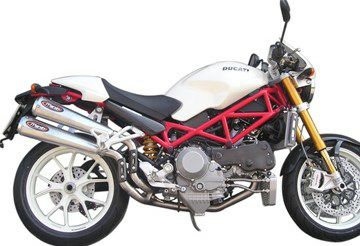 ドゥカティ モンスターS2R 1000 2in2 フルエキゾーストマフラー MASS