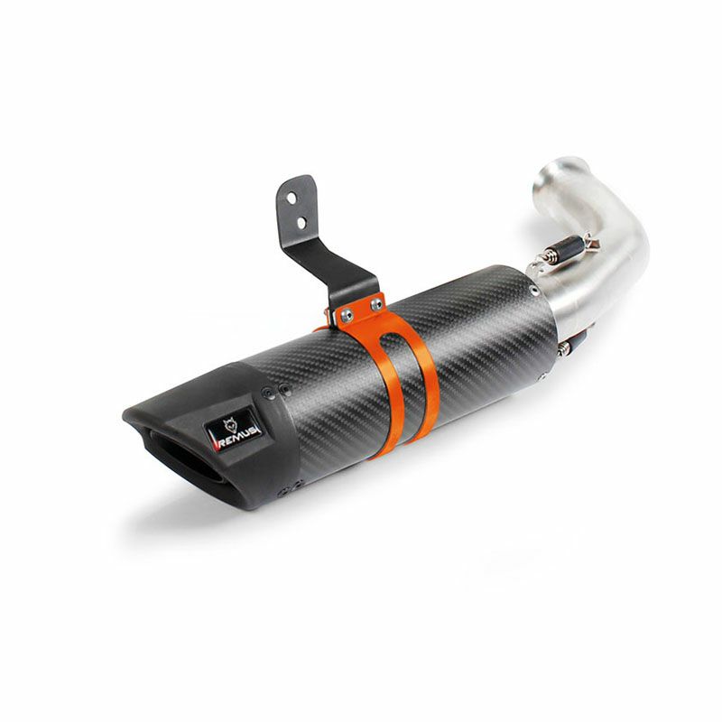 REMUS SPORT FLOW スリップオン・マフラー カーボン EC適合 125DUKE/RC