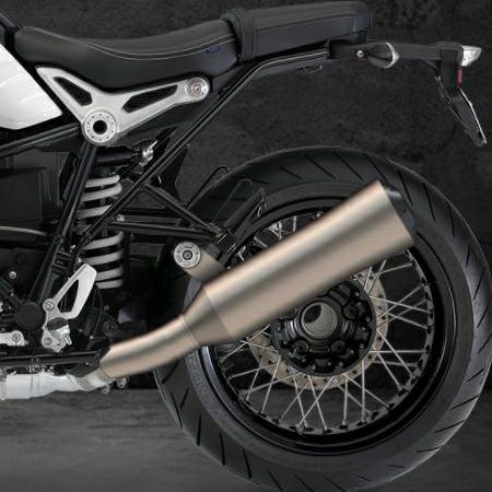 BMW R nineT 音量可変スリップオンマフラー チタニウムグレー/ブラック