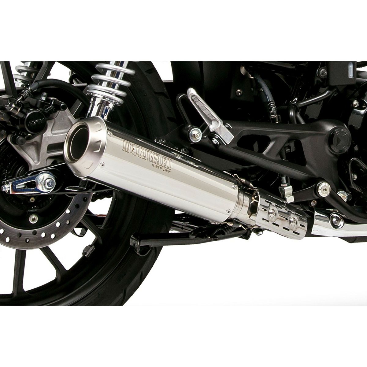 ホンダ GB350、GB350S ショートメガホン スリップオンマフラー(JMCA