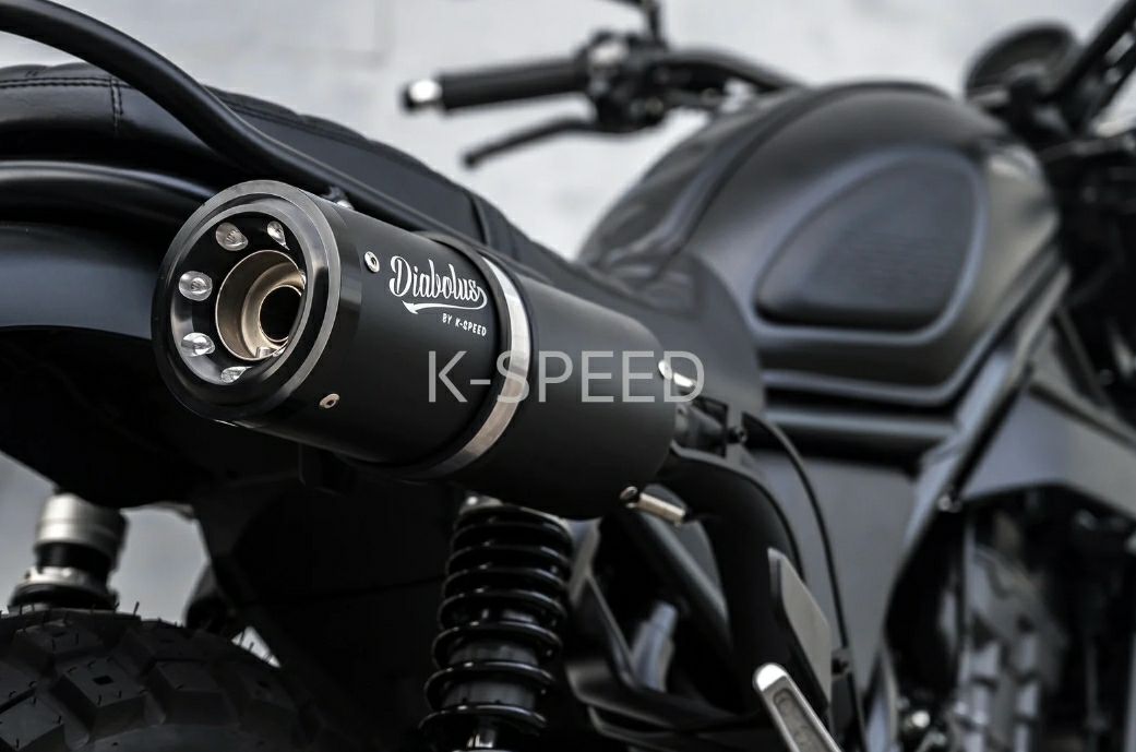 ホンダ CL500 スリップオンマフラー ブラック K-SPEED | バイク