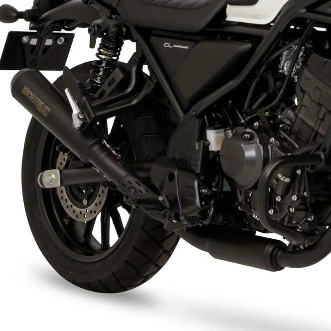 ホンダ CL250 フルエキゾーストマフラー SHORT MEGAPHONE BLACK