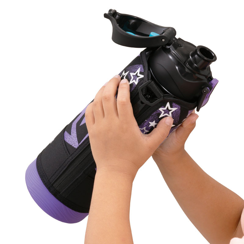 真空断熱スポーツボトル 1.0L ブラックパープル ｜ ミスターマックス