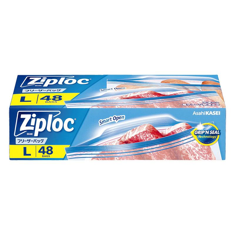 ジップロック フリーザーバッグ 超特大 L 48枚入 ｜ ミスターマックス